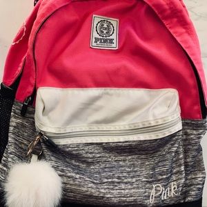 Pink backpack